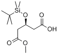 (S)-3-[[(1,1-Dimethyl)dimethylsily]oxy]pentanedioic acid monomethyl ester结构式