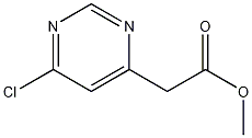 methyl 2-(6-chloropyrimidin-4-yl)acetate结构式