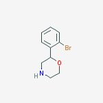 Chemical structure of 2-(2-Bromophenyl)morpholine