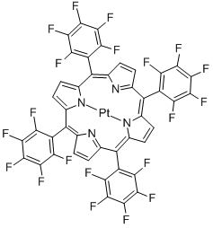 Structure of PT(II) MESO-TETRA(PENTAFLUOROPHENYL)PORPHINE
