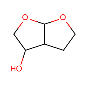 Structure of Furo[2,3-b]furan-3-ol, hexahydro-