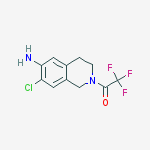 Structure of 1-(6-Amino-7-chloro-3,4-dihydroisoquinolin-2(1h)-yl)-2,2,2-trifluoroethanone