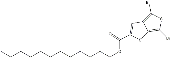 Structure of 4,6-Dibromothieno[3,4-b]thiophene-2-carboxylic acid dodecyl ester