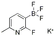Structure of 2-Fluoro-6-methylpyridine-3-trifluoroborate potassium salt