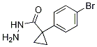 1-(4-Bromophenyl)cyclopropane-1-carbohydrazide结构式