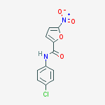 N-(4-chlorophenyl)-5-nitrofuran-2-carboxamide结构式