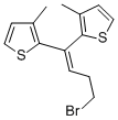 2,2-(4-溴-1-亚丁烯基)双[3-甲基噻吩]结构式