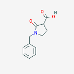 Structure of 3-Pyrrolidinecarboxylic acid, 2-oxo-1-(phenylmethyl)-