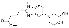 Structure of 5-[Bis(2-hydroxyethyl)amino]-1-methyl-1H-benzimidazole-2-butanoic acid methyl ester