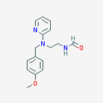 N'-FORMYL-N-(4-METHOXYBENZYL)-N-2-PYRIDINYL-1,2-ETHANEDIAMINE结构式