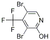 3,5-Dibromo-4-(trifluoromethyl)pyridin-2-ol结构式