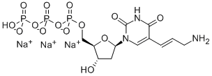 Structure of 5-(3-AMINOALLYL)-2-DEOXY-URIDINE 5-TRIPHOSPHATE SODIUM SALT
