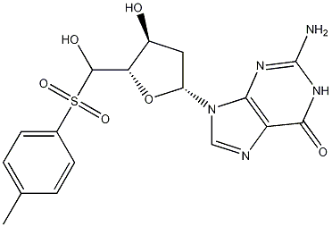 5'-(4-METHYLBENZENESULFONATE) 2'-DEOXYGUANOSINE结构式