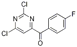Structure of (2,6-DICHLOROPYRIMIDIN-4-YL)-(4-FLUOROPHENYL)METHANONE