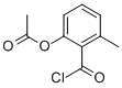 Structure of Benzoyl chloride,2-(acetyloxy)-6-methyl-