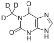Structure of 1-METHYLXANTHINE-D3