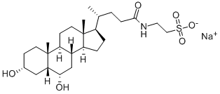 Structure of TAUROHYODEOXYCHOLIC ACID SODIUM SALT