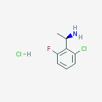 (1R)-1-(2-chloro-6-fluorophenyl)ethanamine,hydrochloride 的化学结构式