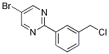 Structure of 5-broMo-2-(3-(chloroMethyl)phenyl)pyriMidine