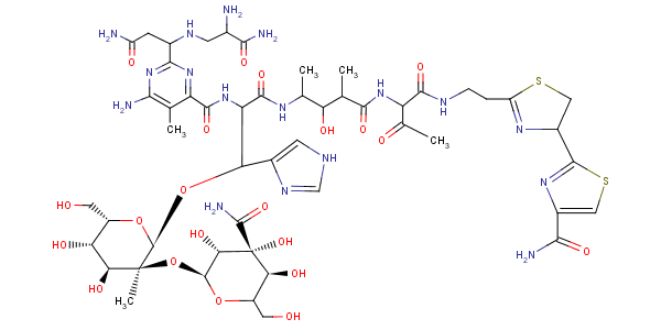 Structure of PHLEOMYCIN