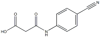Structure of 3-((4-cyanophenyl)aMino)-3-oxopropanoic acid