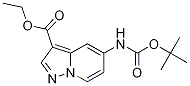 Structure of ethyl 5-((tert-butoxycarbonyl)aMino)pyrazolo[1,5-a]pyridine-3-carboxylate