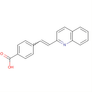 Structure of Benzoic acid, 4-[2-(2-quinolinyl)ethenyl]-