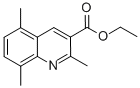 Structure of 2,5,8-TRIMETHYLQUINOLINE-3-CARBOXYLIC ACID ETHYL ESTER