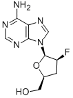 Structure of 9-(2,3-DIDEOXY-2-FLUORO-ALPHA-D-THREOPENTOFURANOSYL)-ADENINE