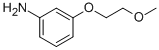 Structure of benzenamine, 3-(2-methoxyethoxy)-