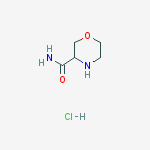Structure of Morpholine-3-carboxylic acid amide hydrochloride