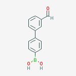 Structure of 4-(3-Formylphenyl)phenylboronic acid