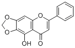5-HYDROXY-6,7-METHYLENEDIOXYFLAVONE结构式
