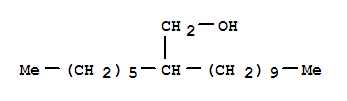 Structure of 1-dodecanol, 2-hexyl-