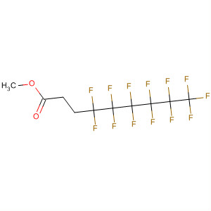 Structure of Nonanoic acid, 4,4,5,5,6,6,7,7,8,8,9,9,9-tridecafluoro-, methyl ester