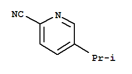 Structure of 2-Pyridinecarbonitrile,5-(1-methylethyl)-