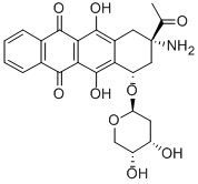 Structure of (7S,9S)-9-Acetyl-9-amino-7-[(2-deoxy--D-erythro-pentopyranosyl)oxy]-7,8,9,10-tetrahydro-6,11-dihydroxy-5,12-naphthacenedione