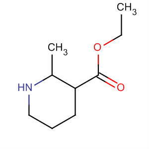 Structure of 3-Piperidinecarboxylic acid, 2-methyl-, ethyl ester, (2R,3R)-rel-