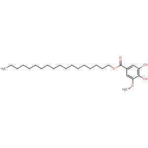 Structure of Benzoic acid, 3,4-dihydroxy-5-methoxy-, octadecyl ester