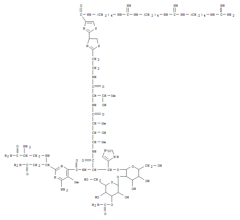 Structure of N1-(20-Amino-6,13,20-triimino-5,7,12,14,19-pentaazaicosan-1-yl)-7,8-dihydrobleomycinamide
