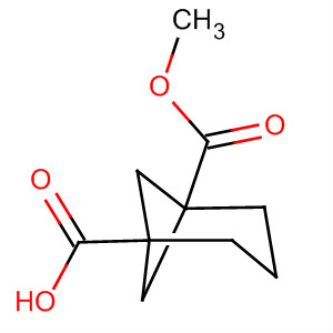 Structure of Bicyclo[3.1.1]heptane-1,5-dicarboxylic acid, monomethyl ester