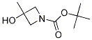 Structure of tert-butyl 3-hydroxy-3-methylazetidine-1-carboxylate