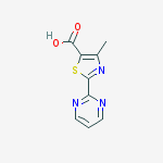 Structure of 4-METHYL-2-(2-PYRIMIDINYL)THIAZOLE-5-CARBOXYLIC ACID