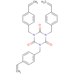 Structure of 1,3,5-Triazine-2,4,6(1H,3H,5H)-trione,1,3,5-tris[(4-ethenylphenyl)methyl]-