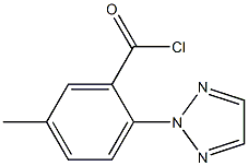 Structure of 2-(2H-1,2,3-triazol-2-yl)-5-Methyl-benzoyl chloride