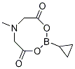 Structure of Cyclopropylboronic  acid  methyliminodiacetic  acid  anhydride