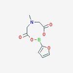 Structure of 2-(Furan-2-yl)-6-methyl-1,3,6,2-dioxazaborocane-4,8-dione,  2-Furanboronic  acid  MIDA  ester