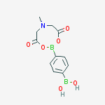 Structure of [4-(6-methyl-4,8-dioxo-1,3,6,2-dioxazaborocan-2-yl)phenyl]boronic acid
