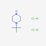 Structure of 1-tert-Butylpiperazine dihydrochloride
