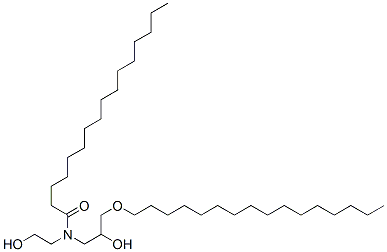 Structure of Hexadecanamide, N-3-(hexadecyloxy)-2-hydroxypropyl-N-(2-hydroxyethyl)-